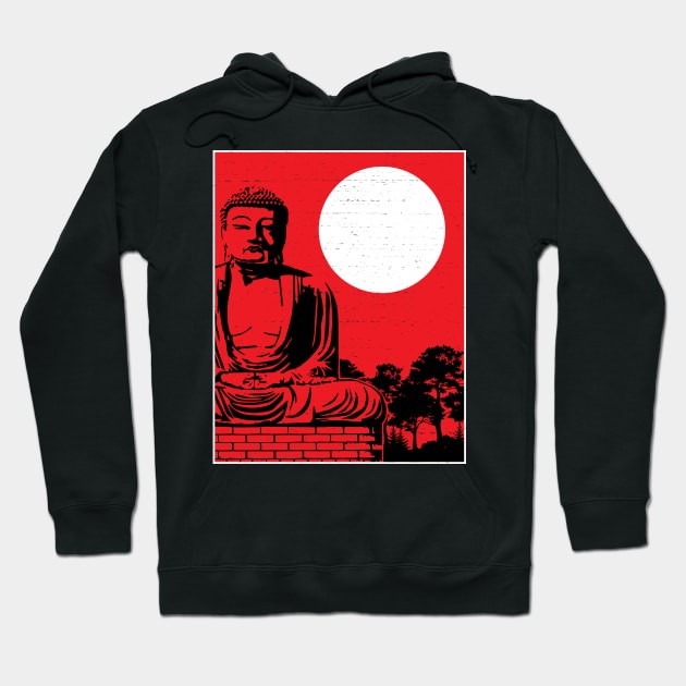 Asian Buddha Design Hoodie by vpdesigns